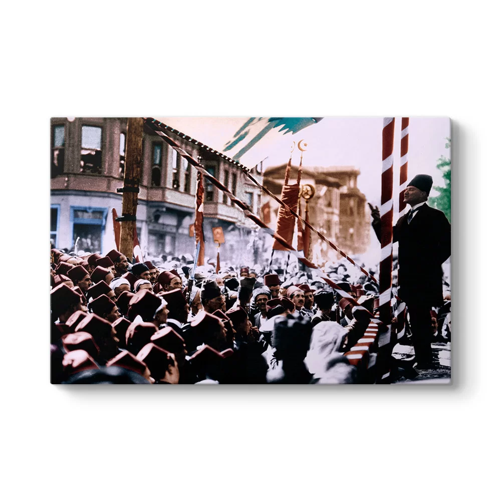 Atatürk'ün Halka Seslenişi Tablosu - Model 1